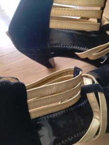 Black &amp; Gold Heels