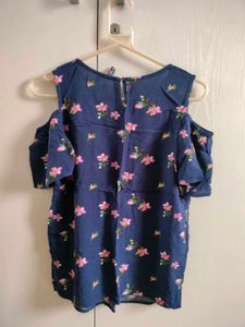 Floral Cold Shoulder Top