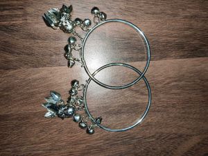 Silver Jhumka Bangles