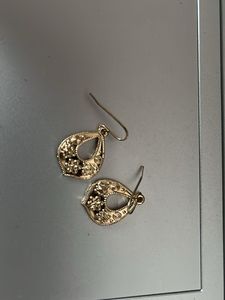 Golden Crescent Earrings