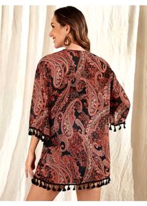 Paisley Print Kimono