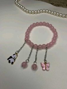Pink Charm Bracelet( pack of one)