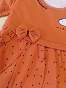 Coral Frock And Pant Set