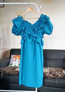 Blue Ruffle Dress