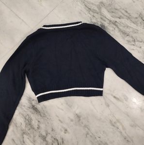 Y2k H&amp;M Pinteresty V Neck Fitted Sweater