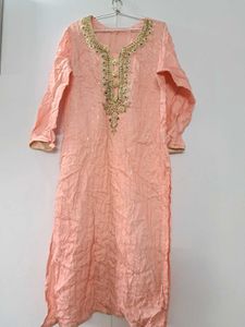 Peach 3pc Kurta Set