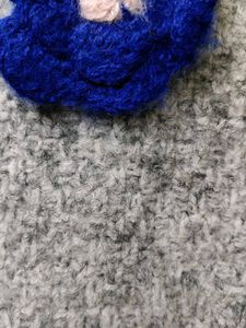 Floral Applique Knit Sweater