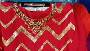 Pink &amp; Gold Saree