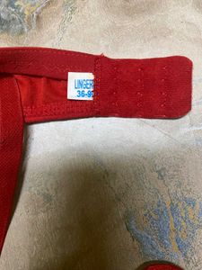 Red Padded Bra