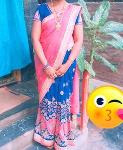 Beautiful Saree &amp;Model Stiching Blouse