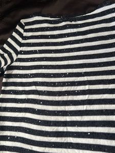 Striped Sequin Top
