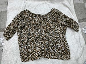 Free Size🈸 Animal Print Top