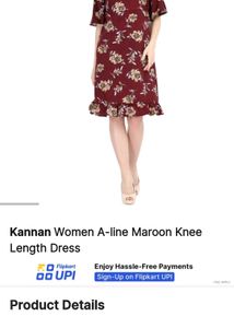 Fancy Maroon Dress