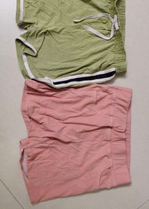 Pink Casual Shorts