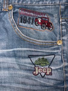 JEEP Embroidered Denim Jeans