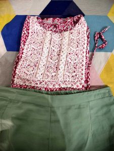 Anarkali Kurti Set With Dupatta l
