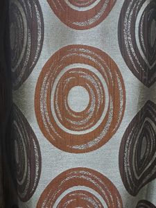 Golden Brown Curtains Brand New Steel Rings