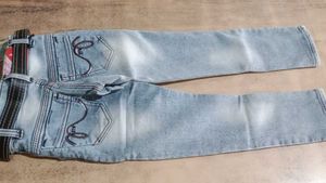 Distressed Light Wash Jeans