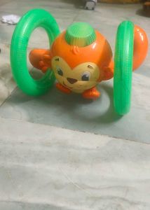 Vintage Monkey Rattle Toy