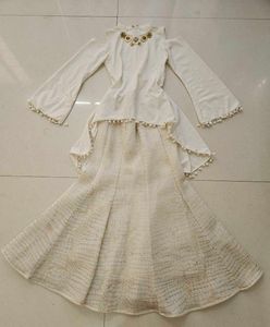 Off white Indo-western Lehenga 🤍✨️