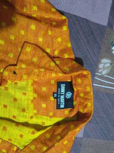 Danny Martin Orange Patterned Shirt - XL