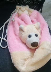 Cute Plush Bear Pouch