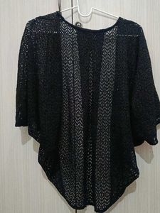 Black Netted Shrug