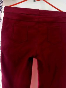 LYCRA Women&#39;s Maroon Jegging