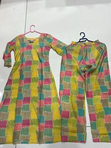 Patchwork Kurta Cord Set