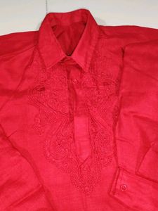 Red Kurta Set