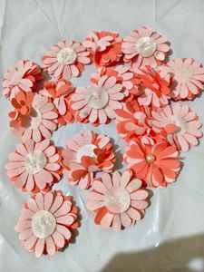 Craft Fabric Flowers 16 pcs