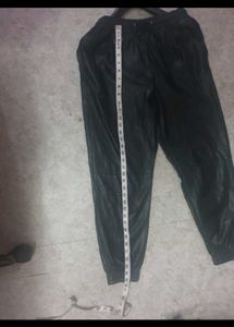 Zara Imported Leather Track Pants 26 28