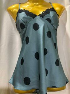 Polka Dot Satin Cami