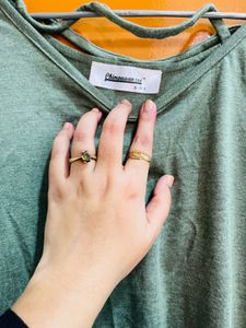 Olive Green Top For Women & Girls
