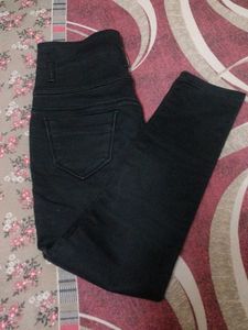 High Waist Black Jeans