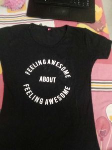 Feeling Awesome Black T-Shirt