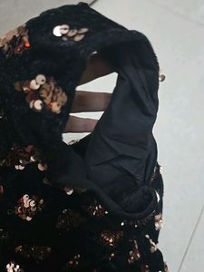 Velvet sequenied Dress