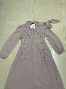 brand new lavender gorgeous neck tie dress