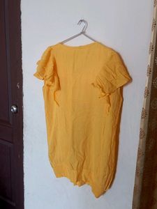 Orange Top With Short Frills