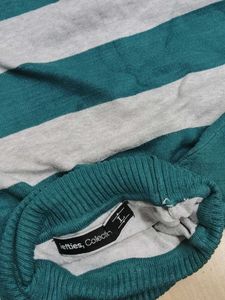 Striped Turtleneck Sweater