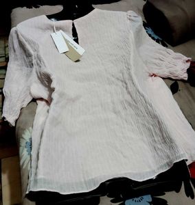 Women&#39;s Puff Sleeve Top Inner Attached