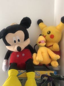 Mickey Mouse & Pikachu Plush Toy Bundle