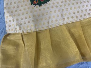 Not Used||Peacock Printed Kids Kerala Set Dress