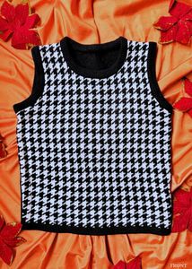 Checked Sweater Vest