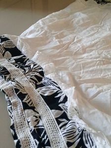 Black And White Skirt For Daily Wear