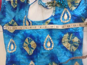 Blue churidar set