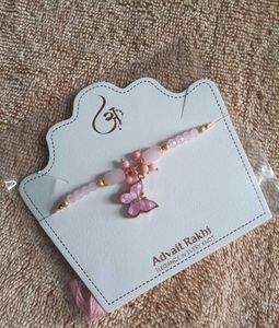 Pink Butterfly Rakhi