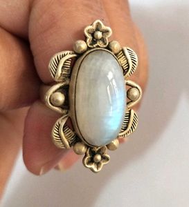 925 sterling silver Moonstone ring