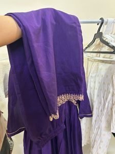 Purple Embroidered Salwar Kameez