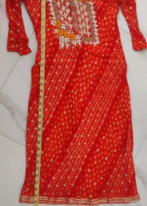 Neck Work Dress Set